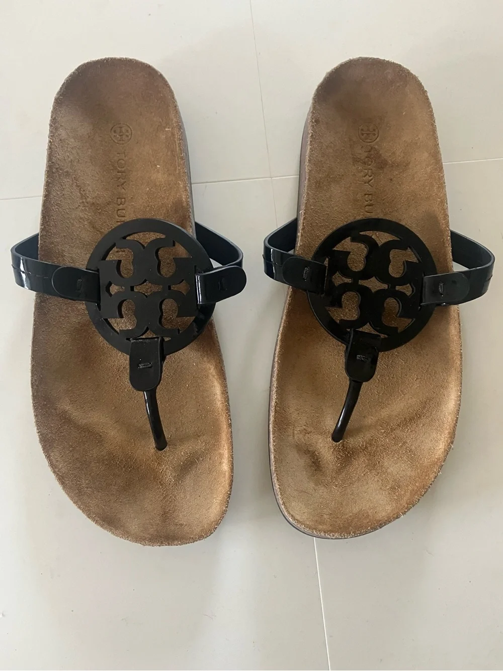 Tory Burch Miller Cloud Sandals Black 9